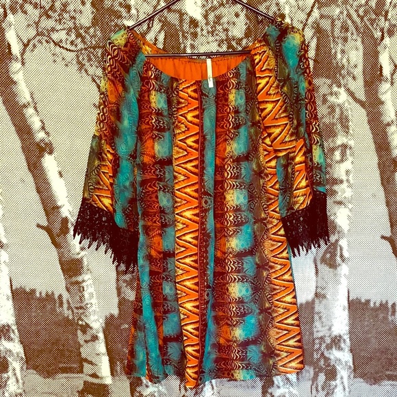 Bright patterned tunic-Voll Style brand - Picture 1 of 4